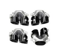 CubiertaAire Piezas Escape Para Mercedes Para Benz Clase A W177 A35 C118 CLA35 X247 GLB35 A45S Silenciador Tubo Cuádruple Parachoques Trasero Coche autoGarganta(Black A)