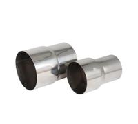 CubiertaAire Punta Escape 54mm-80mm Adaptador Recto Acero Inoxidable Reductor Tubo Silenciador Tubería Soldada Tamaño Múltiple autoGarganta(1 Piece 54-63)
