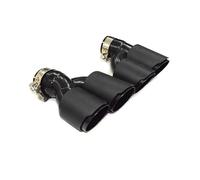 CubiertaAire Punta Escape Doble Silenciador Acero Sin Satén Tubo En Forma H Para 525i 528i 530i G30 G31 2018 5 Series Boquilla autoGarganta(Carbon Fiber C)