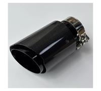 CubiertaAire Punta Escape Mayor Calidad, Fibra Carbono Brillante Acero Inoxidable Con Tubo autoGarganta(ID 67MM-OD 89MM)