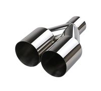 CubiertaAire Silenciador Acero Inoxidable Coche Con Punta Y Silenciadores Tubo Escape Doble Salida Adapta A Tubos Un Diámetro 63mm autoGarganta