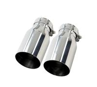 CubiertaAire Silenciador Tubo Escape Acero Inoxidable Accesorio Universal Para Automóvil Modificación autoGarganta(IN63-OUT89mm)