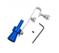 CubiertaAire Tubo Escape Turbo Falso Silenciador Sonido Estilo Tunning Gran Oferta 1 Unidad Simulador S/M/L/XL autoGarganta(BLUE-S)