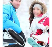 Cubiertas absorbentes para patines de hielo, 2 unidades para todos los tipos de patines con base antideslizante y función de movilidad al aire libre