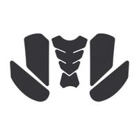 Cubiertas Almohadilla De Tanque Lateral Para Motocicleta Cubierta Protectora De Combustible Y Aceite, Pegatina Goma Accesorios Para ZX-10R 2012-2026(Negro)