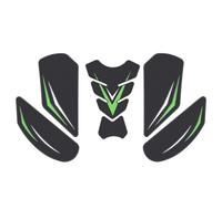 Cubiertas Almohadilla De Tanque Lateral Para Motocicleta Cubierta Protectora De Combustible Y Aceite, Pegatina Goma Accesorios Para ZX-10R 2012-2026(Green)