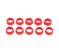 Cubiertas antipolvo de silicona para tija de sillín de bicicleta, 10 unidades para 25 4 mm/27 2 mm, protección de silicona para tubos de tija de sillín contra el polvo y el agua (rojo)