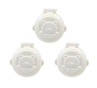 Cubiertas Botones Seguridad Ñiño Lavadora Coche, Protector Antipinchazos | Pack 3 Unidades Color Blanco, Material ABS Resistente, Instalación Adhesiva Fácil, Evita Pulsaciones Accidentales