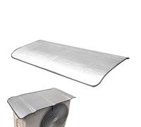 Cubiertas de aire acondicionado para exteriores, película de aluminio, protección de unidad de CA dividida pequeña, impermeable, con imán, protección UV, parasol para ventana, casa de invierno