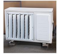 Cubiertas de aire acondicionado para unidades exteriores, Deflector de ventilación de aire de acero galvanizado, Cubierta de unidad de bomba de calor Cubierta HVAC