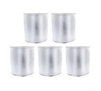 Cubiertas de aislamiento de papel de aluminio grueso para macetas, paquete de 5 diseñadas para necesidades de protección de plantas al aire libre en todas las estaciones (5 galones)