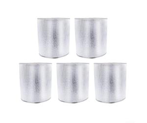 Cubiertas de aislamiento de papel de aluminio grueso para macetas, paquete de 5 diseñadas para necesidades de protección de plantas al aire libre en todas las estaciones (1 galón)