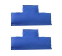 Cubiertas de aislamiento gruesas para medidor de agua de 55 cm, funda protectora de algodón para medidores de agua y tuberías al aire libre, daños por congelación, fácil de instalar, azul, 2 unidades