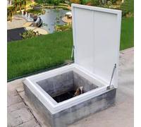 Cubiertas de alcantarilla de alta seguridad para mejoras del hogar, mantenimiento industrial, placa de tapa de acceso de ventilación y fiables (43,2 x 99,1 cm)