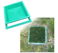 Cubiertas de alcantarillado de resina invisibles, redondas/cuadradas, cubiertas de drenaje de césped, tapas de tanque séptico para escuelas y parques, 40 x 40 cm, soluciones de jardín