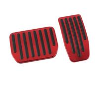 Cubiertas De Almohadillas Para Pedales De Coche Para Tesla Para Modelo 3 Y Para Highland 2024 2023 2022 Almohadillas Para Pedales De Freno Y Acelerador reposapiés interior vehículo(rojo)