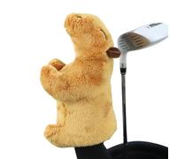 Cubiertas de Animal Golf Club - Capybara Driver Head -Tartover, Accesorio de felpa | Divertido Capybara Golf Headterbover para conductor y protección híbrida Protección de clubes Extra Golfer Lover Ac