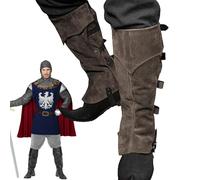 Cubiertas de Arranque del Entrenador Protectores de Zapatos Piratas Ajustables | Cubiertas de Zapatos Piratas Hechas de sintético para Revestimiento, Larp, Teatro, Eventos Piratas sin deslizamie
