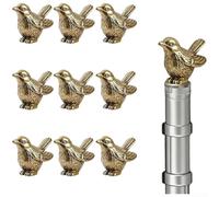 Cubiertas de bisagra de gorrión antiguo para uso en armarios y estantes con juego de 9 piezas para añadir un toque retro a las zonas de estar (A)