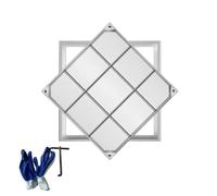 Cubiertas de boca cuadradas de acero inoxidable 304 de 12 a 39 pulgadas, resistentes, duraderas, resistentes a la corrosión, para alcantarillado y desagüe, fácil acceso, ajuste seguro