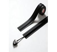 Cubiertas de Cables de PVC for Cables en el Piso, Cubierta de Cables for Piso, Cortable, Autoadhesiva, Protector de Cables Decorativo, for Techo, Esquina, Pared(Black-w5.5cm,1meter)