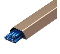 Cubiertas de Cables para Cables en el Piso, Kit de gestión de Cables de Pared de 39 ''/Ruta de Cable de Metal Ancho 17 30 50 100 mm Corredor de Tubo de conducto con Cinta, Administrador de