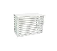 Cubiertas de calor decorativas de aluminio para aire acondicionado y bomba de calor, protección de unidades al aire libre, accesorios de salida de aire acondicionado para el hogar, diseño duradero y