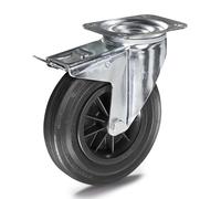 Cubiertas de caucho macizo sobre llanta de plástico TENTE, Ø de rueda x anchura 200 x 50 mm