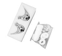 Cubiertas de Cerámica para Pernos de Inodoro con Pájaros Decorativos | Oculta los pernos del piso, Fácil instalación a presión, Cerámica y plástico higiénicos