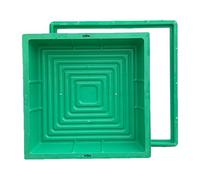 Cubiertas de césped invisibles cuadradas de 400 mm, 600 mm, 800 mm, 1000 mm, tapa decorativa con marco para jardines, césped, patios, parques, diseño integrado para una estética sin costuras