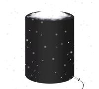 Cubiertas de chimenea - Accesorios para parrilla redonda con cordón de sujeción - Funda anti-UV Cuenco de fuego para patio al aire libre, jardín, patio trasero, terraza, camping, cocina, pícnic