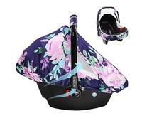 Cubiertas de coche cubiertas, cubierta de asiento de coche - Silar de coche de viento Protector de dosel - Cubierta de shadeau de cochecito a prueba de pie con una ventana de 2 capas para el viaje