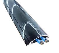 Cubiertas de cordón para Cables en el Piso, Ancho 27 40 93 110 mm Cabos de Canales Purcos/Protectores Long 39 Pulgadas Sistema de gestión de la vía