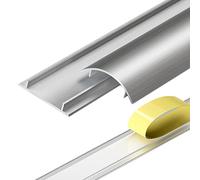 Cubiertas de cordón para Cables en el Piso, Ancho 27 40 93 110 mm de Cables de Cables Purbas/Protectores Long 39 Pulgadas Sistema de gestión de la vía