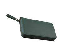 Cubiertas de cuero para cuadernos con cremallera Cubiertas de cuero para notas de campo de 7,28 x 3,54 pulgadas Diario con ranura de pluma elástica Empresa para profesionales profesionales