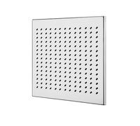 Cubiertas de drenaje cuadradas, drenaje de piso de acero inoxidable, rejilla de drenaje rectangular, cubierta de drenaje de ducha de baño (25 x 25 x 1,5 cm)