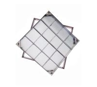 Cubiertas de drenaje de acero inoxidable de alto rendimiento, 12-40 cubiertas cuadradas impermeables para uso en exteriores, ideales para patios, jardines y garajes