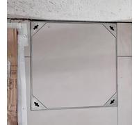 Cubiertas de drenaje de acero inoxidable de tamaño personalizado, rejilla decorativa invisible para gestión del agua de lluvia, tapa de tanque séptico al aire libre (900 x 900 mm)