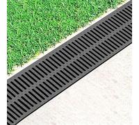 Cubiertas de drenaje de plástico reciclables personalizables para exteriores, rejillas de canal en U de 40 x 50 cm para drenaje eficiente del jardín, alcantarillado C y tapas para mejores soluciones