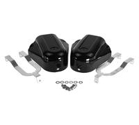 Cubiertas de eje trasero con protección ABS for motocicleta, tapas de basculante y tapas de pernos compatibles con Softail Heritage Deluxe Slim S FXS FLS FLSTSB 08 y posteriores(Black)