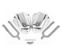 Cubiertas de eje trasero con protección ABS for motocicleta, tapas de basculante y tapas de pernos compatibles con Softail Heritage Deluxe Slim S FXS FLS FLSTSB 08 y posteriores(Chrome)