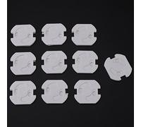 Cubiertas de enchufe a prueba de bebés de 10 piezas, protectores de cubiertas de enchufe de seguridad Protectores eléctricos a prueba de niños para el hogar y la escuela de bebés y niños