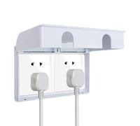 Cubiertas de enchufe del Reino Unido, caja de seguridad para bebés y mascotas, tipo 86 a prueba de niños, impermeable, protector de interruptor de luz para el hogar, cocina, escuela y guarderías