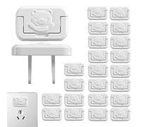 Cubiertas de enchufe para enchufes, cubiertas de enchufe a prueba de bebés, toma de seguridad infantil con mango oculto, tapa protectora de enchufe de alimentación eléctrica, enchufe elegante para