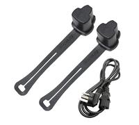 Cubiertas de enchufe - Protector de enchufe de 3 puntas | 2 piezas de repuesto, tapas de seguridad resistentes a la intemperie para cables de calentador de bloque de motor