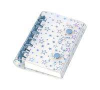 Cubiertas de encuadernación | Tamaño A7 Estrella Brillante Cuaderno Funda | Cubierta del cuaderno personal,para carpeta de hojas sueltas organizador libro de notas Invernadero Sobres Álbumes