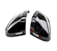 Cubiertas De Espejo para A4 B9 A5 2017 2018 2019 Par Negro Carbón Y Negro Brillante Espejo Retrovisor Carcasa De Espejo Lateral Carcasa Espejo Retrovisor(with Side Assist 2)