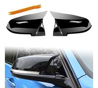 Cubiertas de Espejo retrovisor de Repuesto para BMW BMW F20 F22 F23 F30 F31 F32 F33 F36 F87 M2 X1 E84, Color Negro Brillante