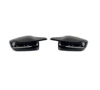 Cubiertas de Espejos Laterales Tapas de Espejos Retrovisores Para BMW Serie 3 5 7 8 G20 G21 G28 G30 G38 G11 G12 G15 G16 320d 330e 330i Carcasa de Espejo Retrovisor(LHD-Black)