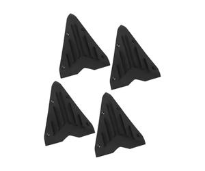 Cubiertas de Esquinas para Cajas de Sonido, 4 Piezas de Polímero Negro, Placas de Esquina de 7, 4 cm / 2, 91 Pulgadas para Cajas de y Reparaciones de Cajas de Equipos Hardware ABS Sound Border Guard